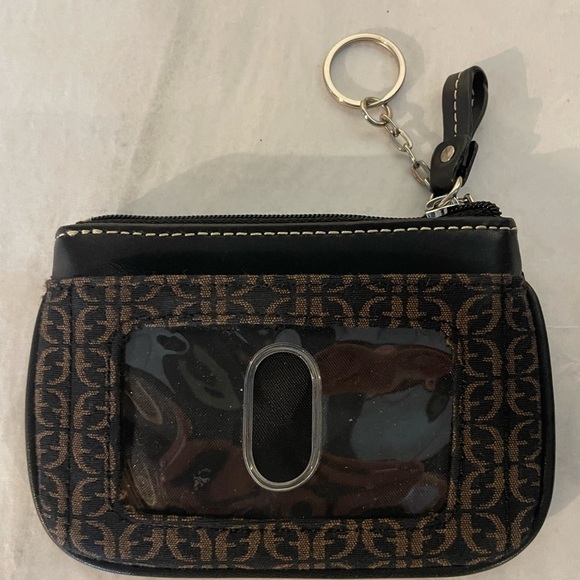 Fossil Keychain wallet Black and Brown Patterned Wallet - Picture 3 of 4